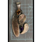 Large Artisan Mother of Pearl Amethyst Citrine Statement Pendant 55g 5” X 2.5”