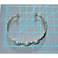 Vintage 925 Sterling Silver Turquoise Cuff Bracelet – Filigree Design – 22g