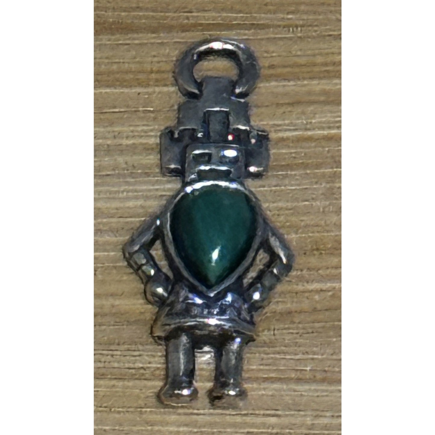 Vintage Carolyn Pollack 925 Sterling Silver Hemis Kachina Pendant Charm