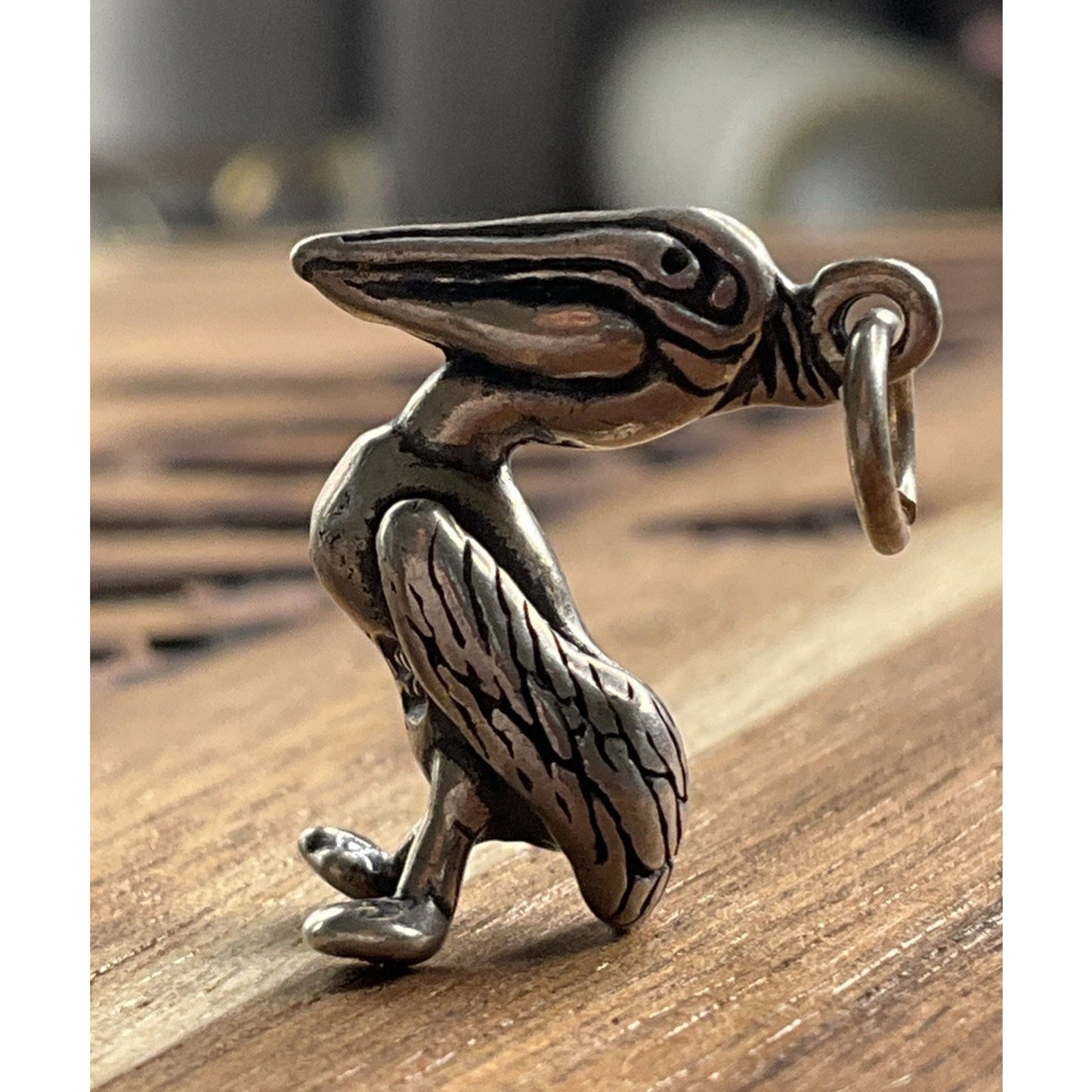 Vintage Sterling Silver Pelican Charm