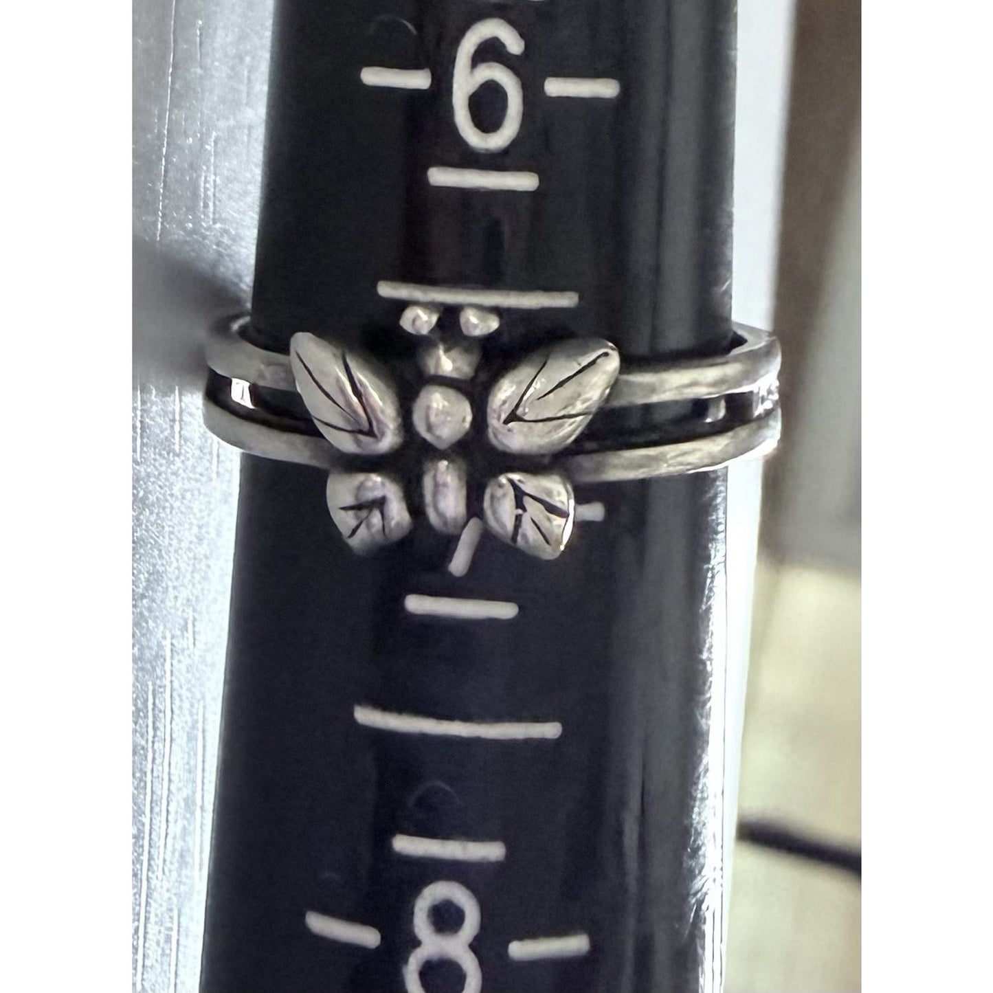 Vintage Charles Miller Sterling Silver Butterfly Ring Signed 925 © CM Size 7