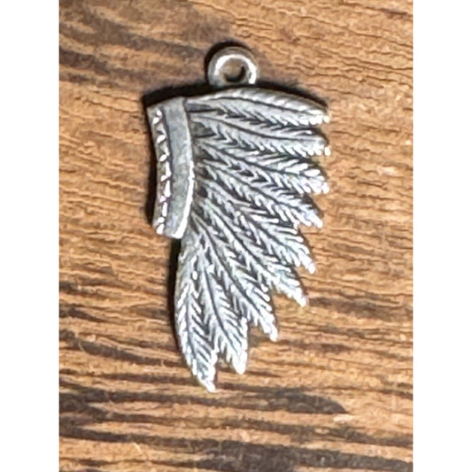 James Avery Retired Sterling Silver Indian Headdress Charm Pre-Owned