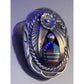 Vintage Sterling Silver Zuni Style Multi Stone Inlay Concho Pendant Charm