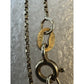 Vintage Rose Pearl Pendant on EAS Italy 925 Gold Plated Sterling Chain 24” Mint