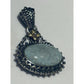 Barbara Bixby 925 Sterling 18K Gold Carved Aquamarine Pendant Enhancer 15g