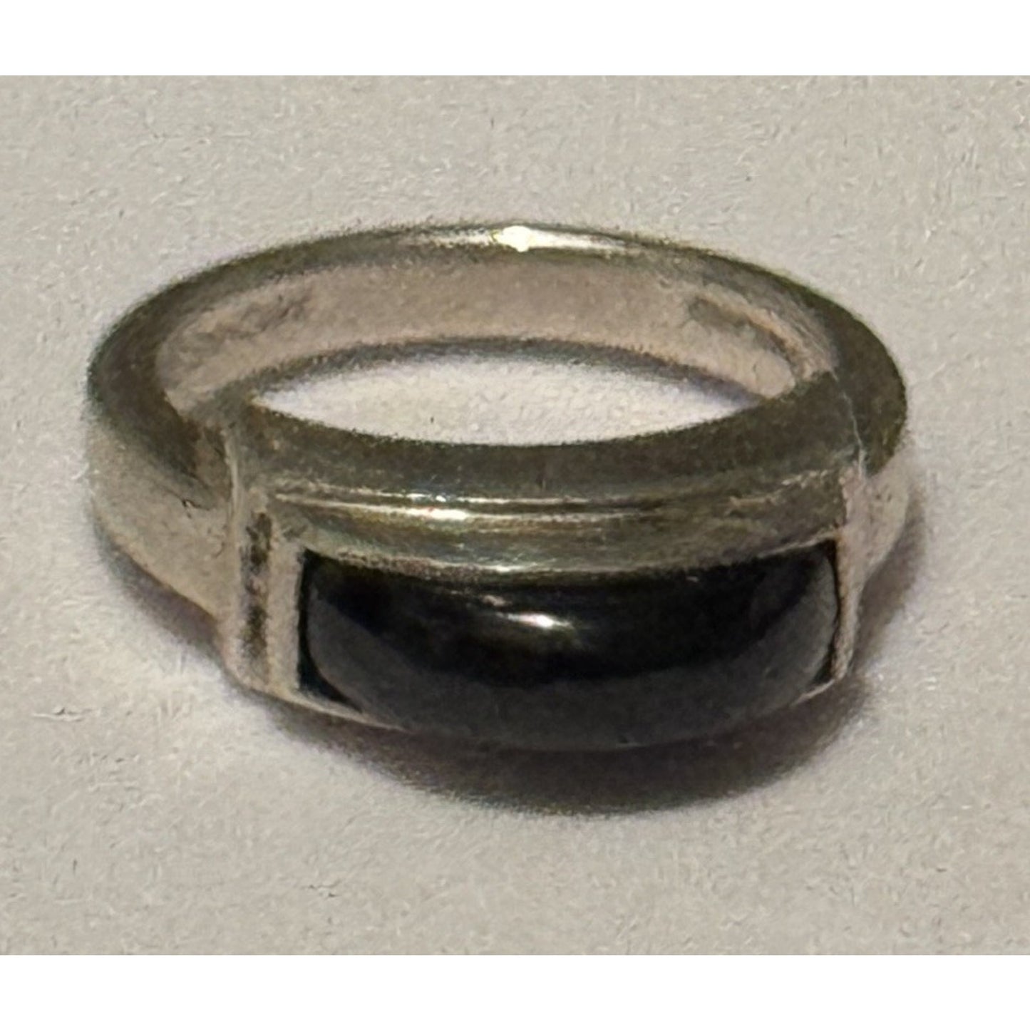 Vintage Michael Dawkins Sterling Silver Black Onyx Ring Size 7.5 Thailand 6g