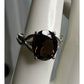 Vintage 925 Sterling Silver Smoky Quartz Statement Ring Size 7