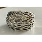 Sterling Silver Woven Vine Ring 925 Wide Band Openwork Celtic Style Size 8.5