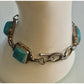 Vintage 925 Sterling Turquoise Bracelet 22.7g Adjustable Toggle Southwest Style