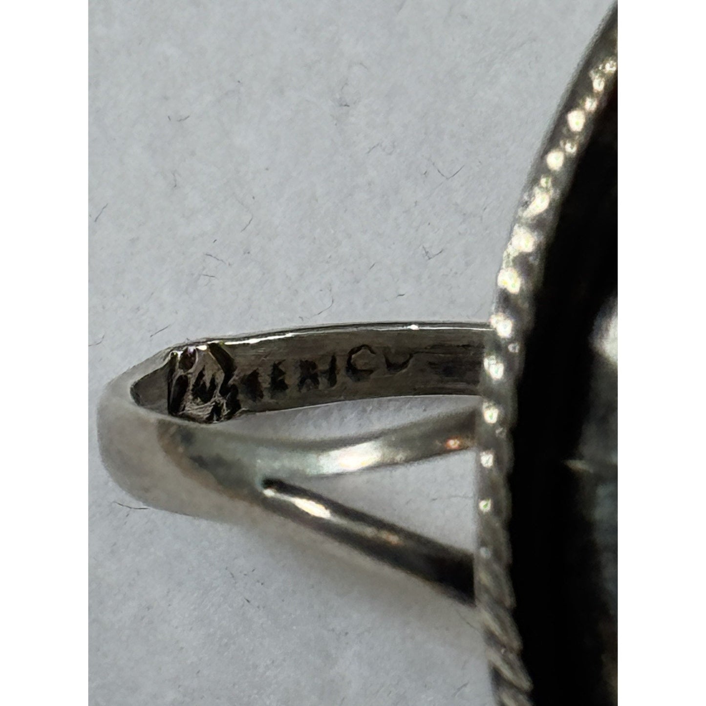 Vintage LMV Luis Martinez Vazquez Turquoise Sterling Silver Taxco Ring Size 6