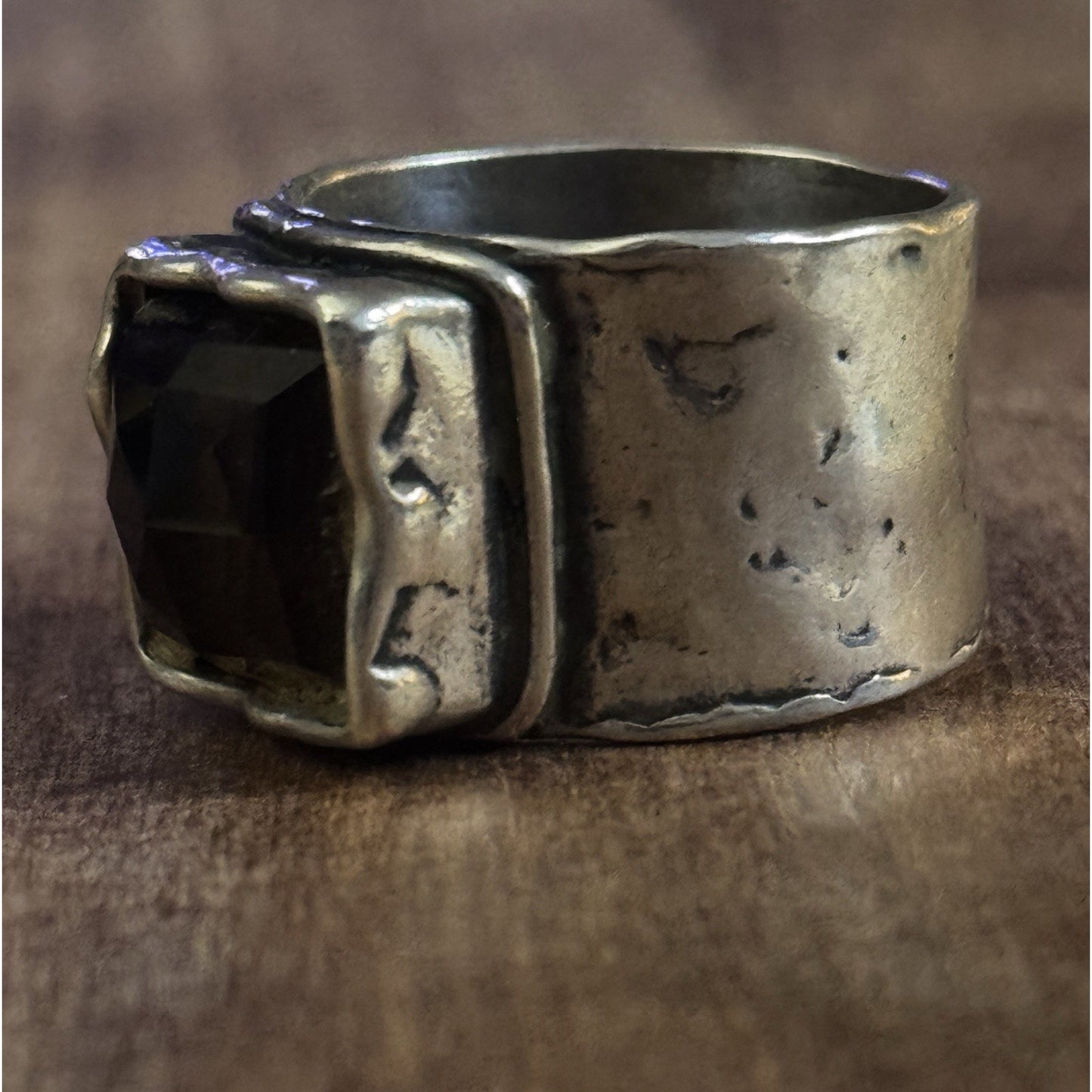 Retired Sterling Silver Silpada Smoky Quartz Ring Size 10