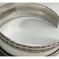 Vintage Sterling Silver Cuff Bracelet 14g Braided Rope Design Wide Open Bangle