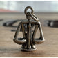 925 Sterling Silver Balance Scale Libra Scales of Justice Charm