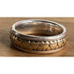James Avery Retired Sterling Silver And 14K Gold Eternity Heart Band Ring Size 6