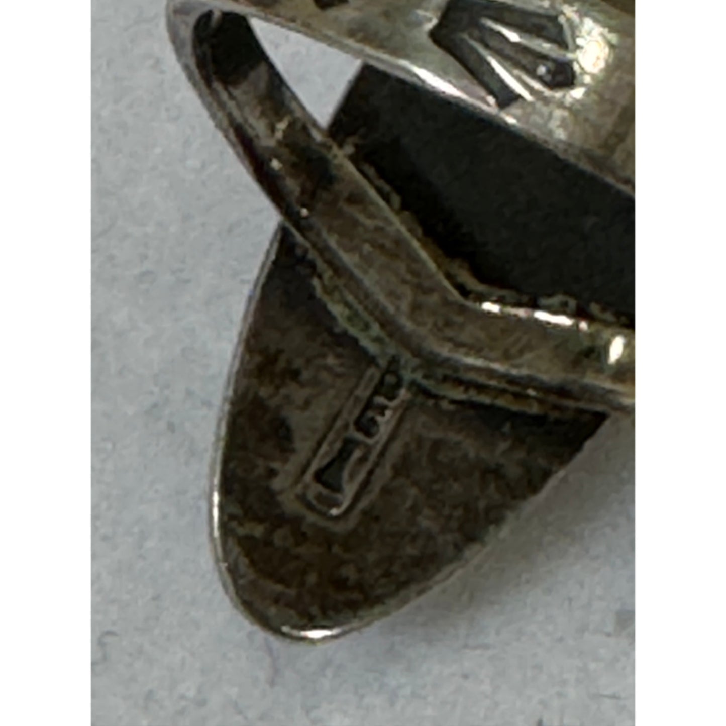 Vintage Sterling Silver Turquoise Ring Fred Harvey Style Size 5.5