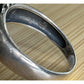 Large Sterling Silver Bold Turquoise Statement Ring Filigree Wide Band Size 8