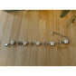 Vintage 2004 Christian Dior Girly Crystal DIOR Flower Bracelet Galliano 6.5 - 8”