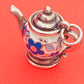 Preowned James Avery Retired Silver And Enamel Teapot Charm