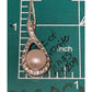 Genuine 10mm Pearl CZ Teardrop Necklace RJ 925 Sterling Silver 17”