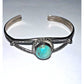 Vintage Native American Sterling Silver Turquoise cuff bracelet