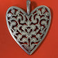 Pre Owned James Avery Retired Silver Venetian Heart Pendant