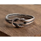 Sterling Silver Knot Ring Size 6.5 Rope Twist Infinity Love Knot Statement Ring