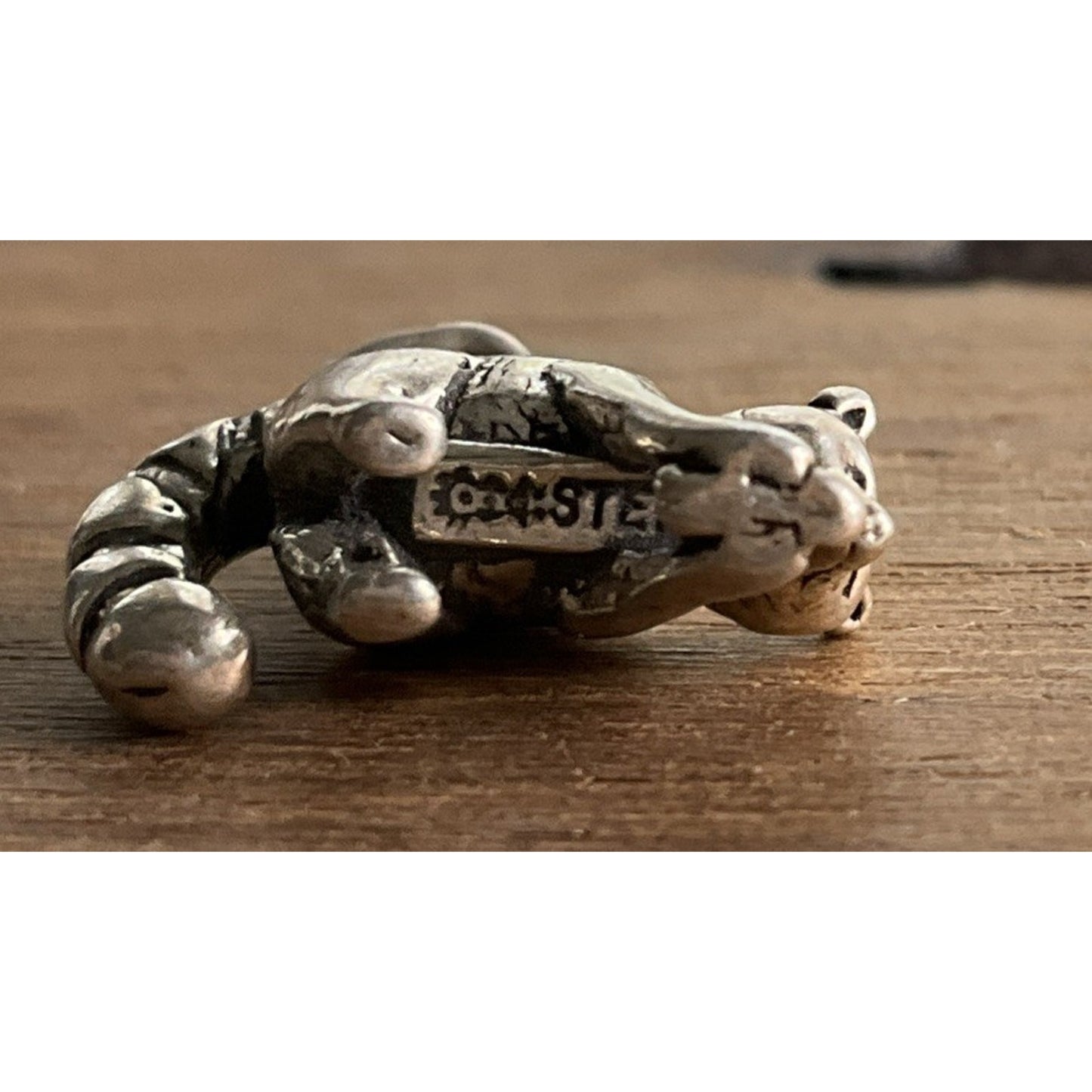 925 Sterling Silver Raccoon Charm