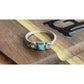 Peyote Bird Sterling Silver Turquoise Ring Size 5.5 Minimalist Southwest 925