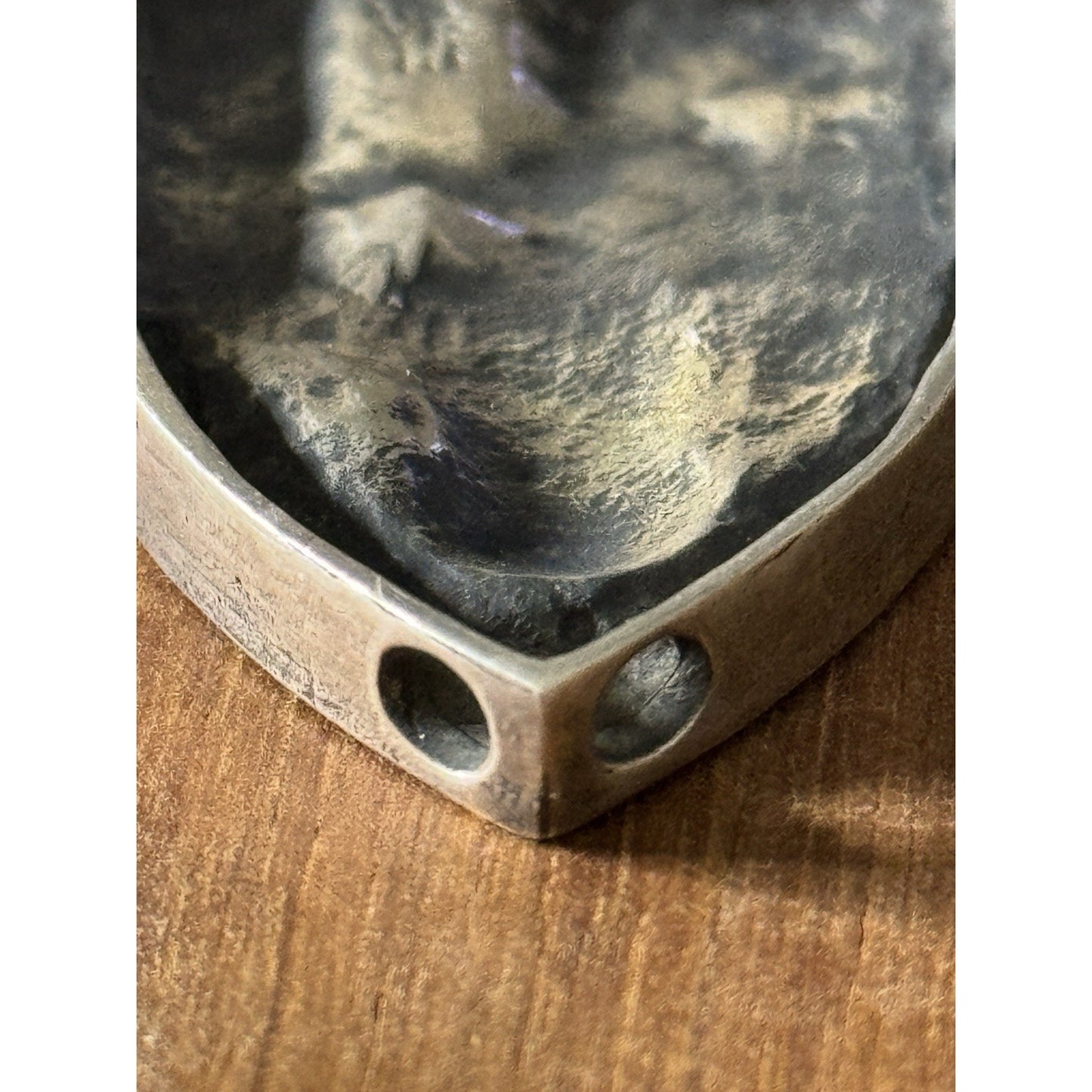 Pre Owned James Avery Retired RARE Sterling Silver Large Saint Anthony Pendant 2 1/4” HTF!