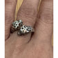 Vintage Jaguar Leopard Panther Cat Wrap Bypass Ring Size 8.5 Signed Vivian