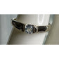Vintage Sterling Silver Blue Topaz Solitaire Ring Natural Blue Gemstone Sz 7.25