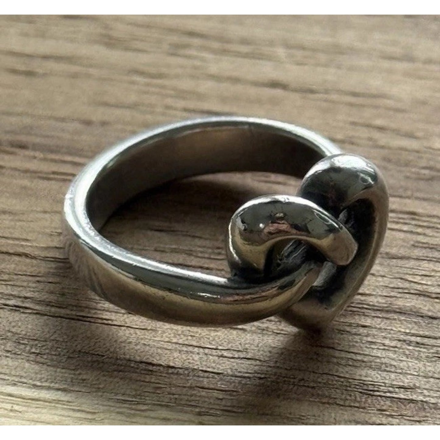 James Avery Retired Sterling Silver Heart Knot Ring Size 8