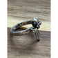 James Avery Retired Sterling Silver Garnet Ribbon Cross Ring Size 5
