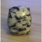 Vintage White Buffalo Stone Sterling Silver Large Statement Ring Size 7.5