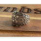 Sterling Silver Woven Vine Ring 925 Wide Band Openwork Celtic Style Size 8.5