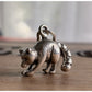 925 Sterling Silver Raccoon Charm