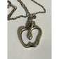 Tiffany & Co. Elsa Peretti Sterling Silver Open Apple 16” Necklace