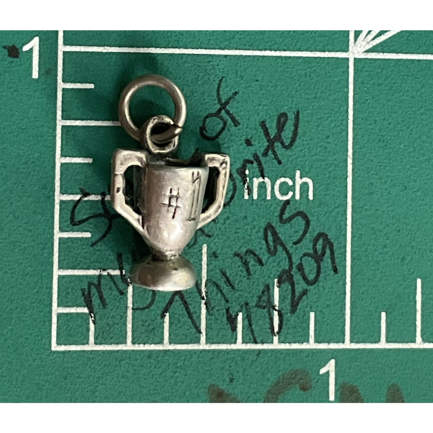 Vintage Sterling Silver #1 Trophy Charm