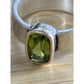Pre Owned James Avery Retired 14k Gold & Sterling Silver Graciela Green Peridot Ring Sz 9