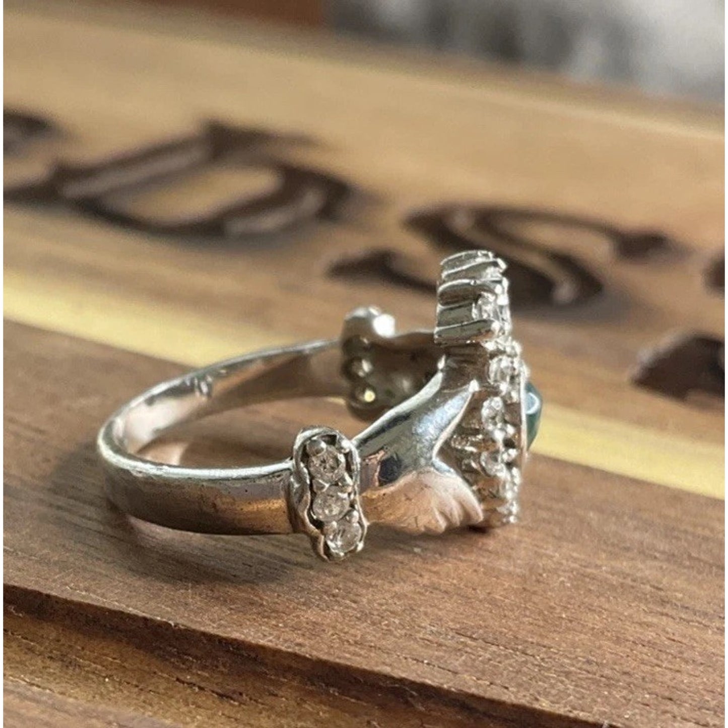 Galway Claddagh Ring Sterling Silver Irish Friendship Love Loyalty Ring Size 5