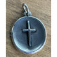 James Avery Retired Sterling Silver Oval Cross Charm Pendant In James Avery Box