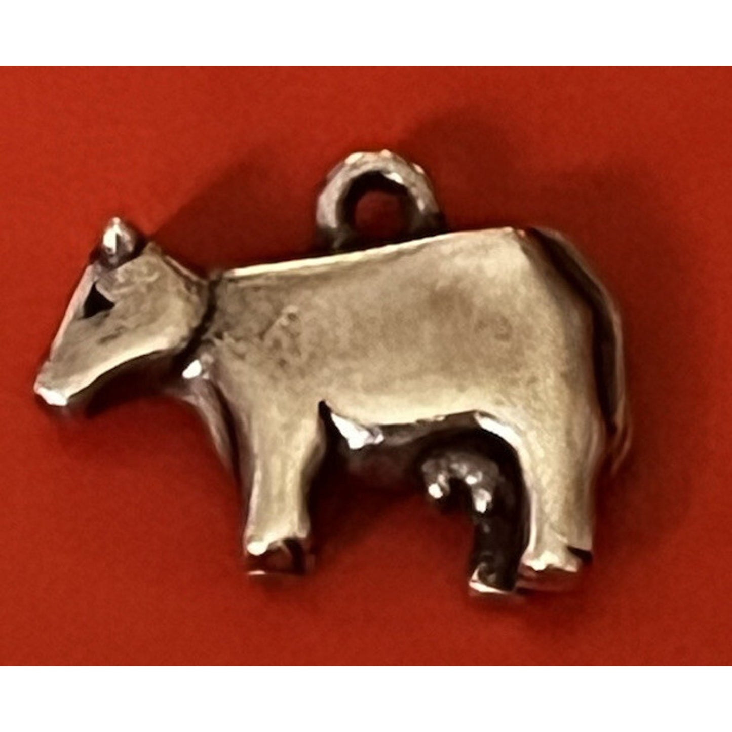 James Avery Retired Sterling Silver 3D Cow Charm Pre-Owned