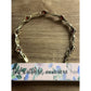 Vintage 925 Sterling Silver Gold Plated Garnet Link Bracelet 7.75” Thailand