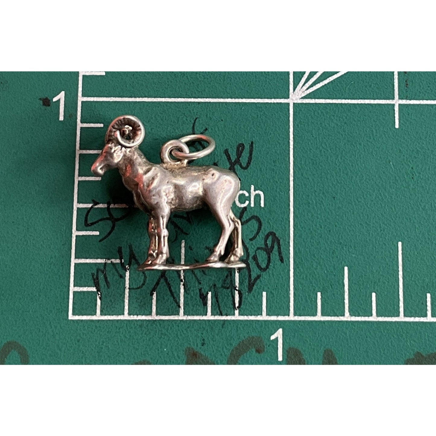 Vintage Sterling Silver Ram Aries Zodiac Charm
