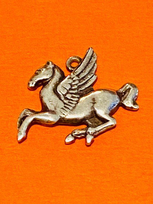 Preowned James Avery RARE Retired Silver Pegasus Charm