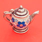 Preowned James Avery Retired Silver And Enamel Teapot Charm