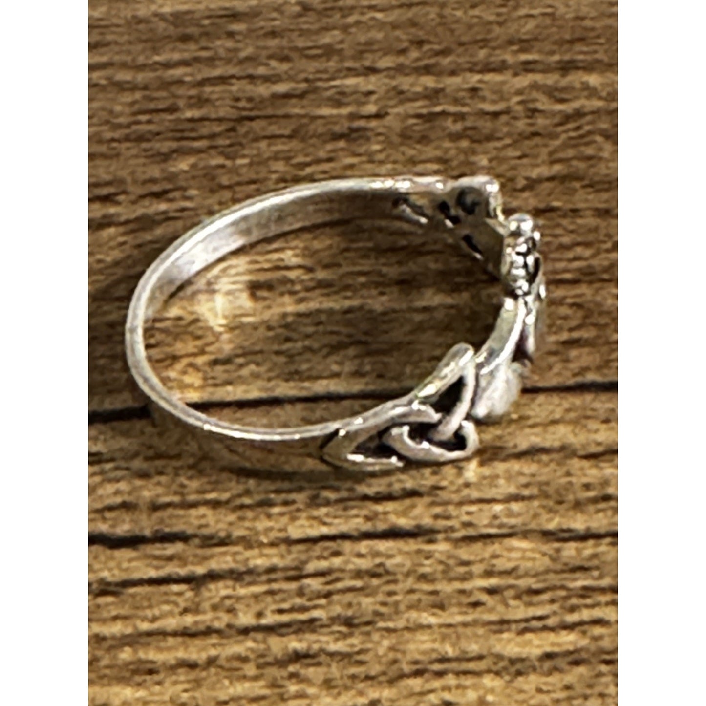 Vintage Sterling Silver 925 Claddagh Ring Size 10