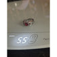 Sterling Silver Lab Created Red Heart Gemstone Ring 925 Filigree Size 8.5, 5.5g