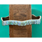 Vintage Southwestern Sterling Silver Blue Green Opal Inlay Cuff Bracelet 22g