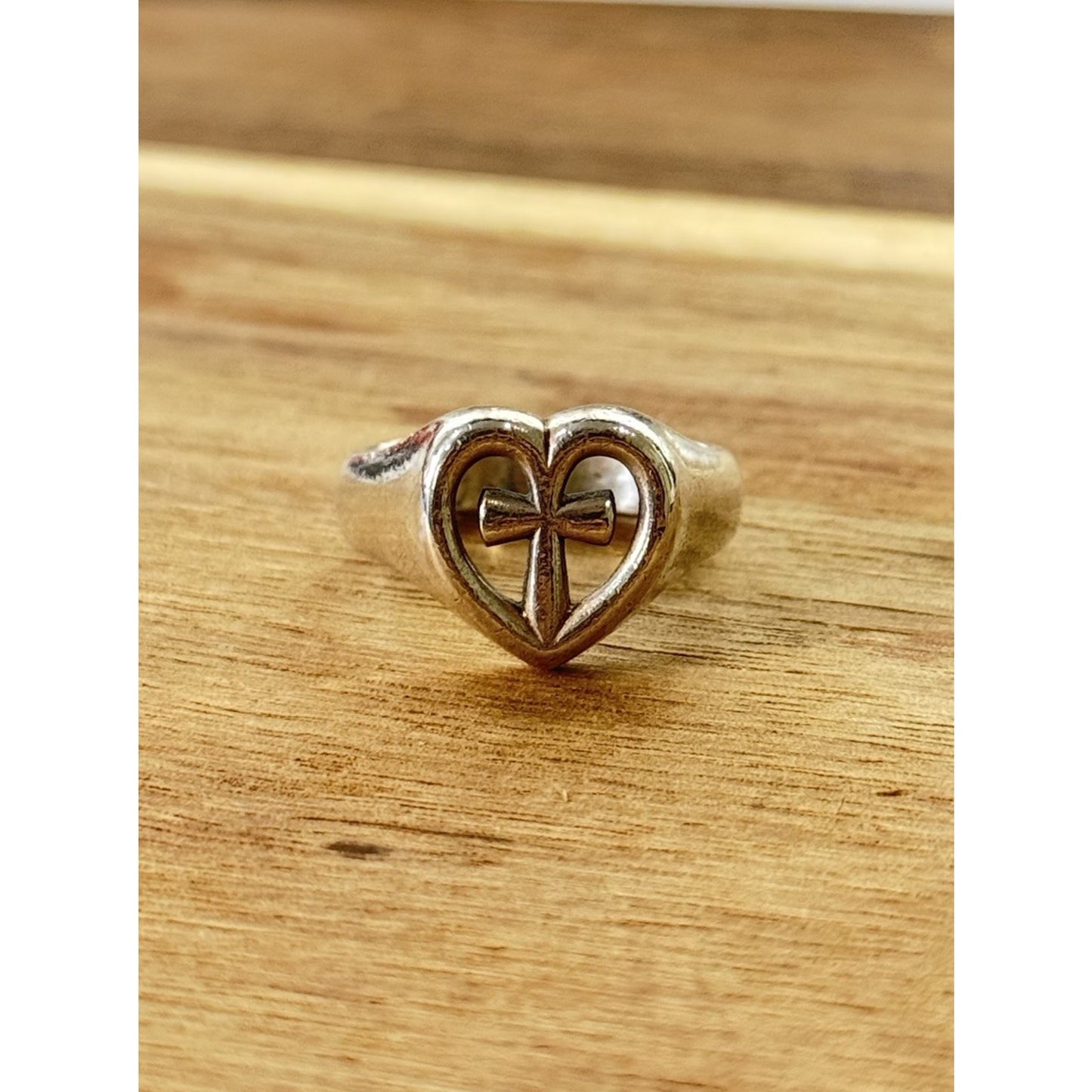 James Avery Retired Sterling Silver Eternal Love Ring Size 7